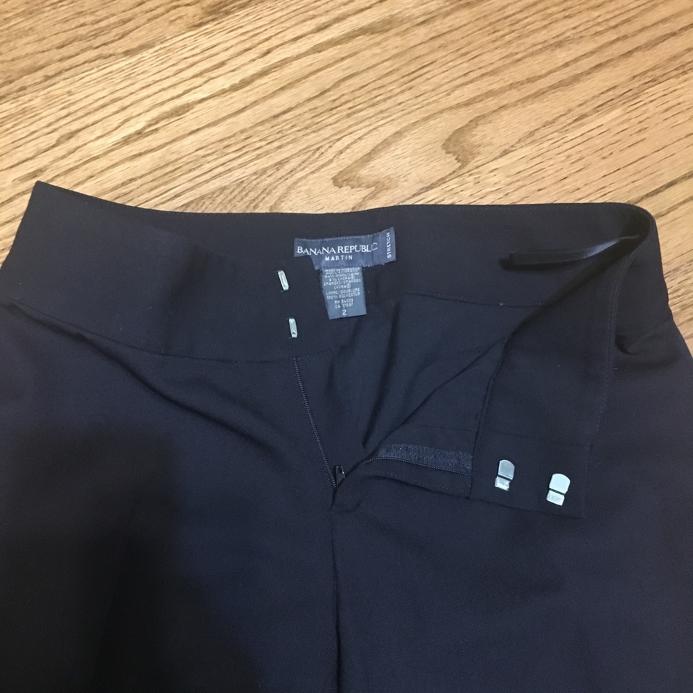 Banana republic black ankle wool pants - Picture 3 of 8
